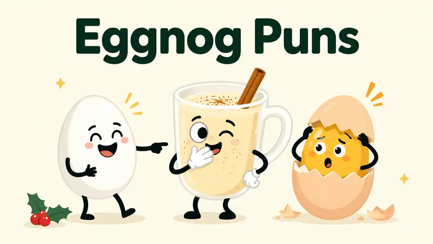 Eggnog Puns