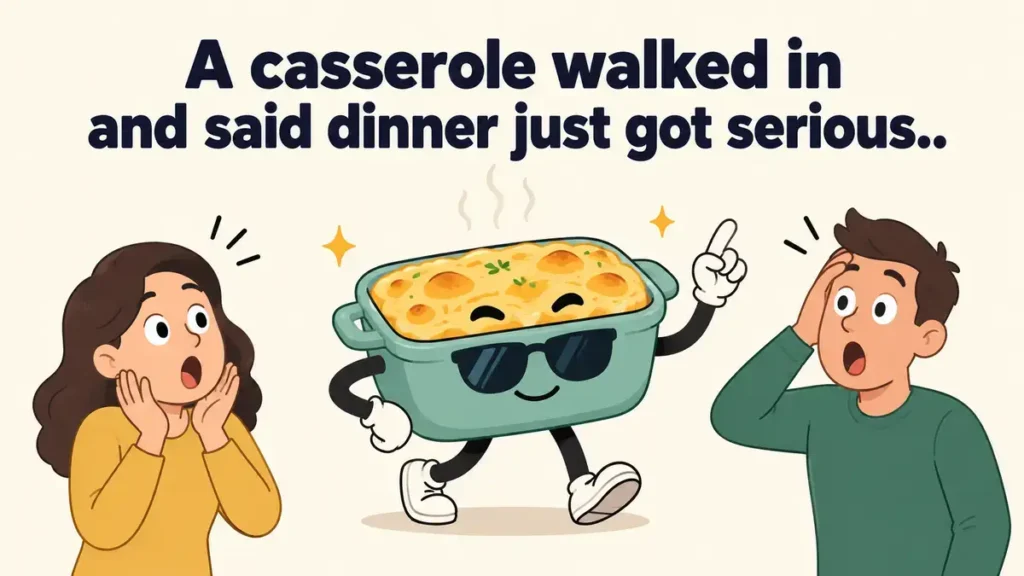 A casserole walked in and said dinner just got serious.