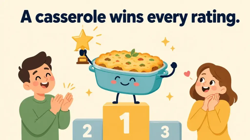 A casserole wins every rating.