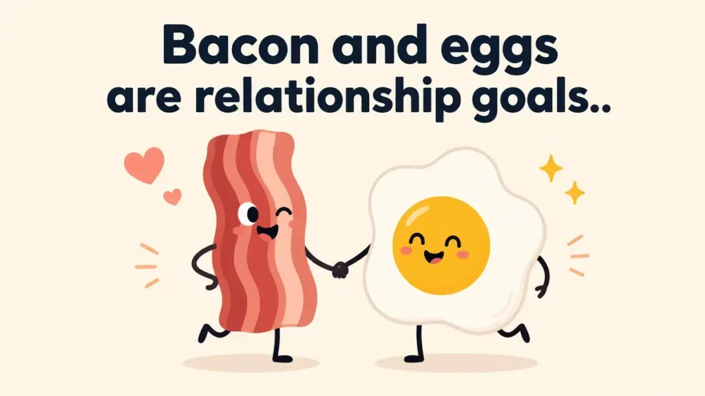 Bacon and eggs are relationship goals.