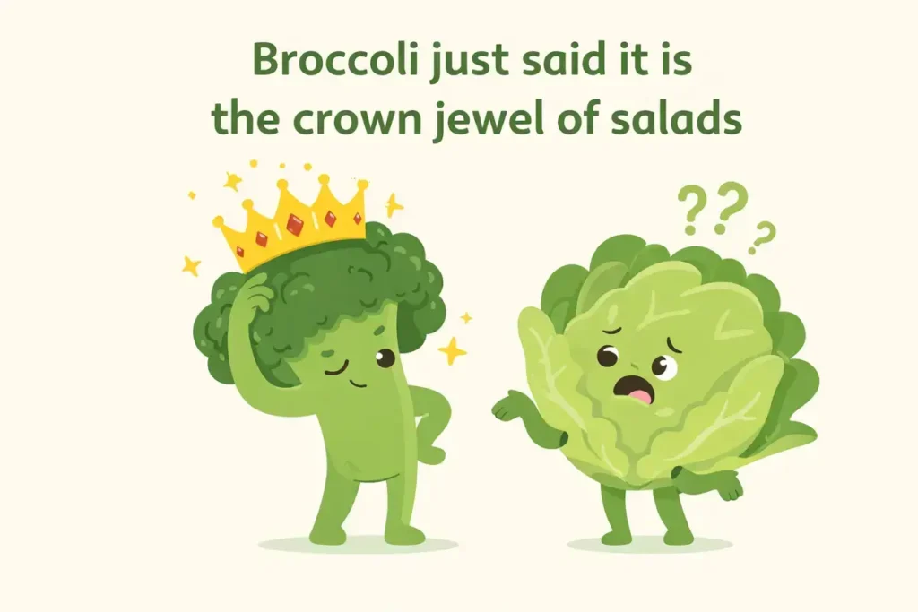 Broccoli just said it is the crown jewel of salads