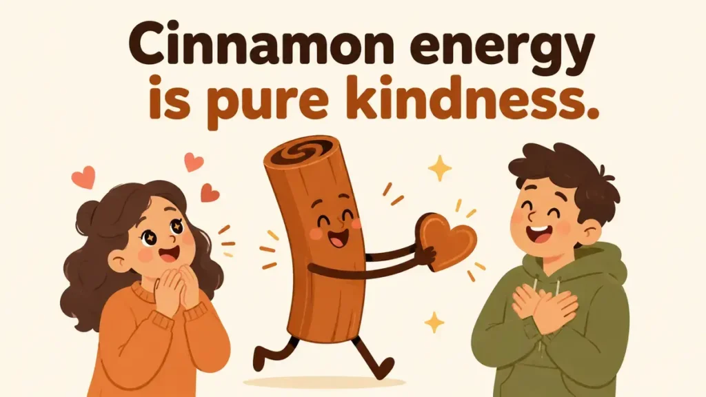 Cinnamon energy is pure kindness.
