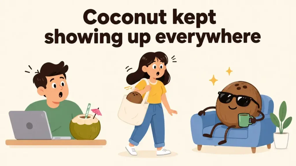 Coconut kept showing up everywhere