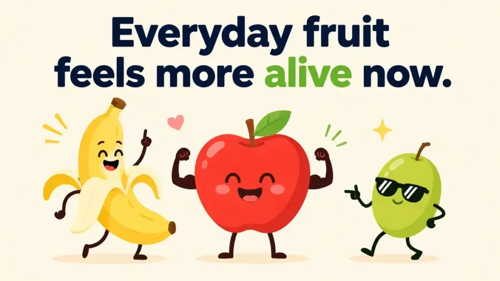 Everyday fruit feels more alive now.
