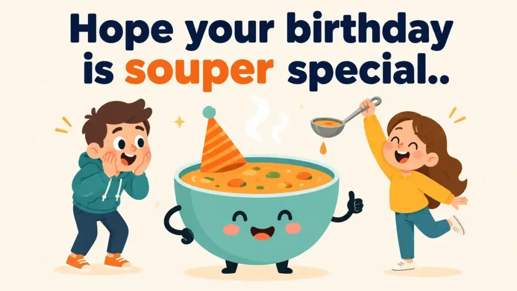 Hope your birthday is souper special.
