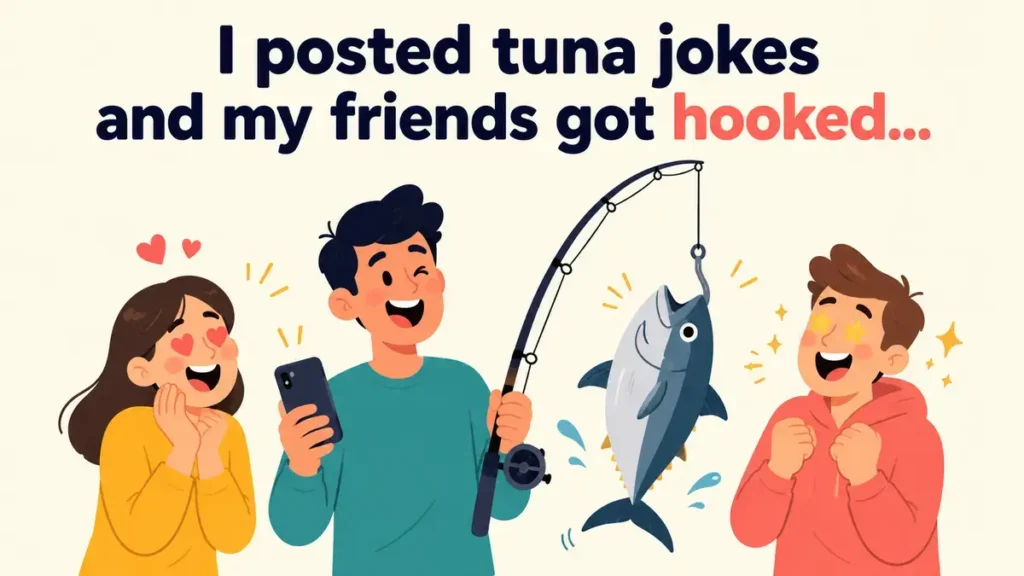 I posted tuna jokes and my friends got hooked.