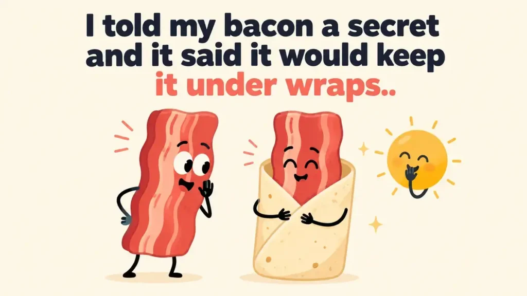 I told my bacon a secret and it said it would keep it under wraps.