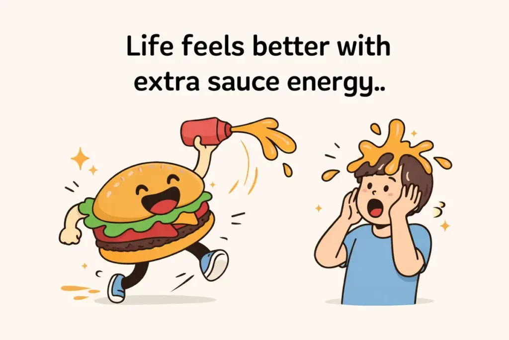 Life feels better with extra sauce energy.
