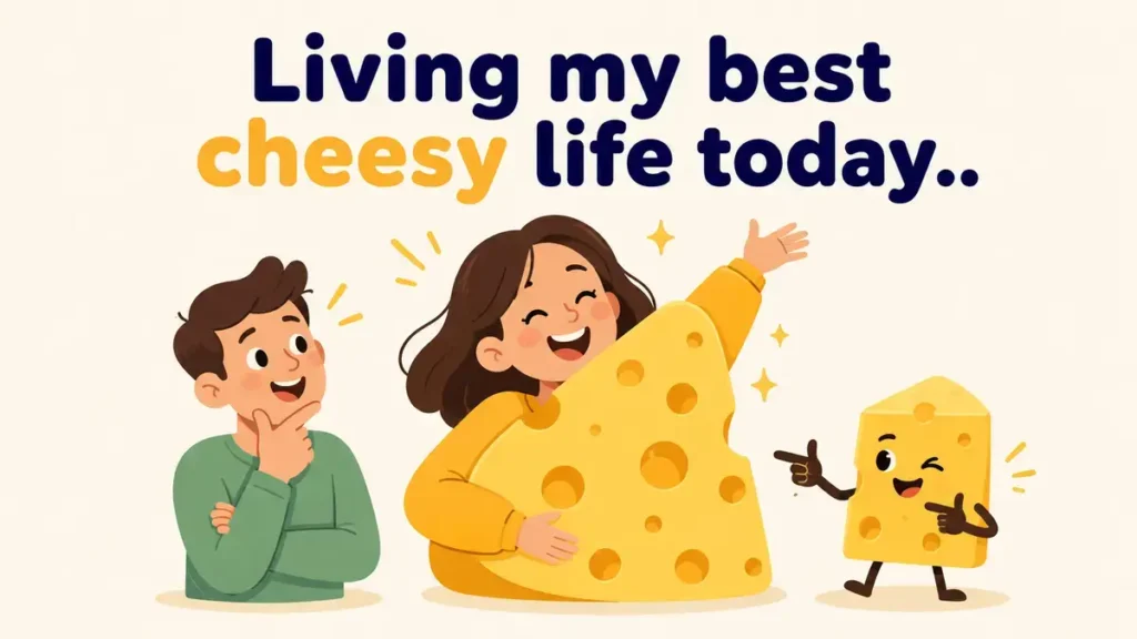 Living my best cheesy life today.
