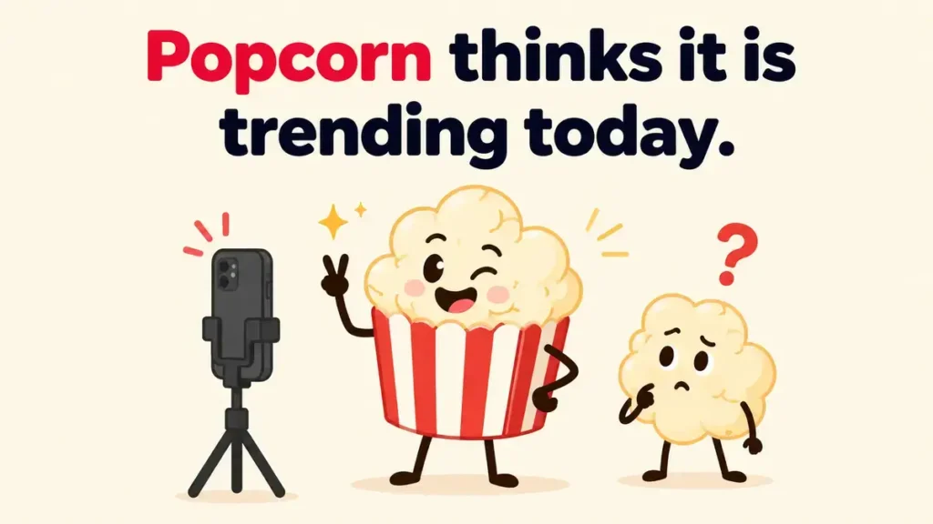 Popcorn thinks it is trending today.