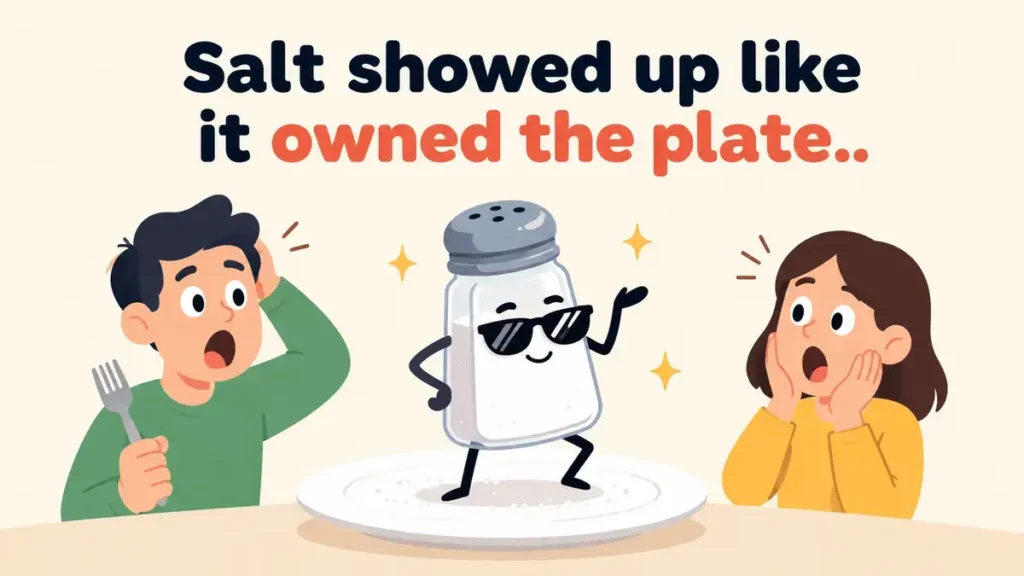 Salt showed up like it owned the plate.