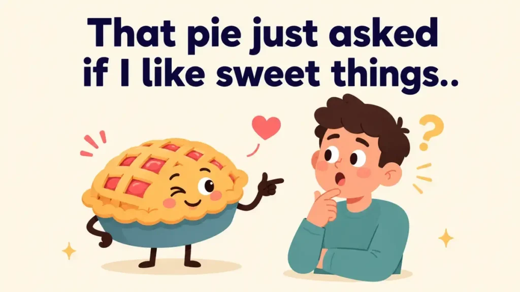 That pie just asked if I like sweet things.