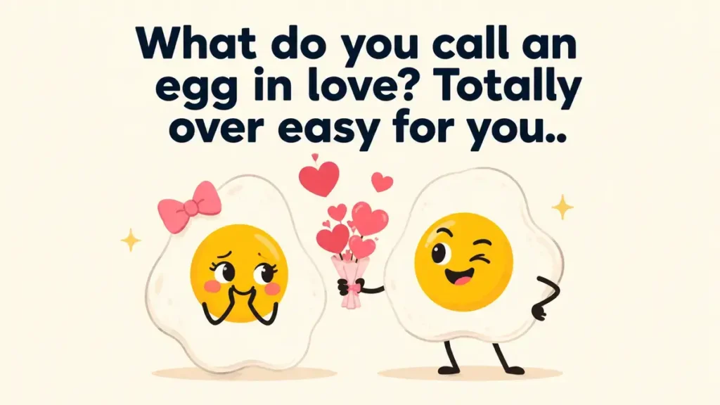 What do you call an egg in love? Totally over easy for you.