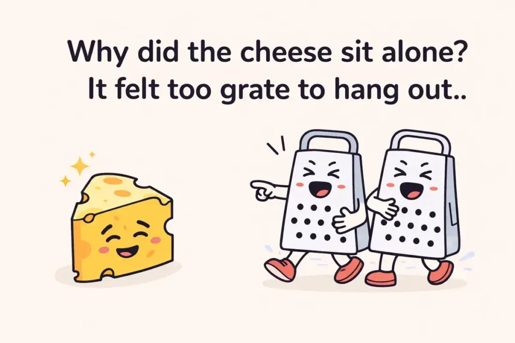 Why did the cheese sit alone? It felt too grate to hang out.