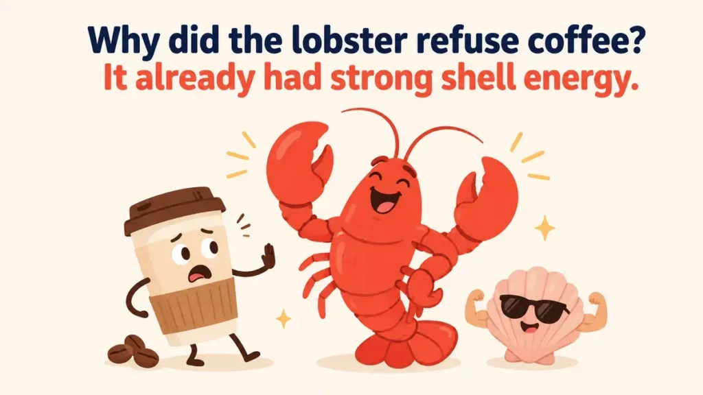 Why did the lobster refuse coffee? It already had strong shell energy.