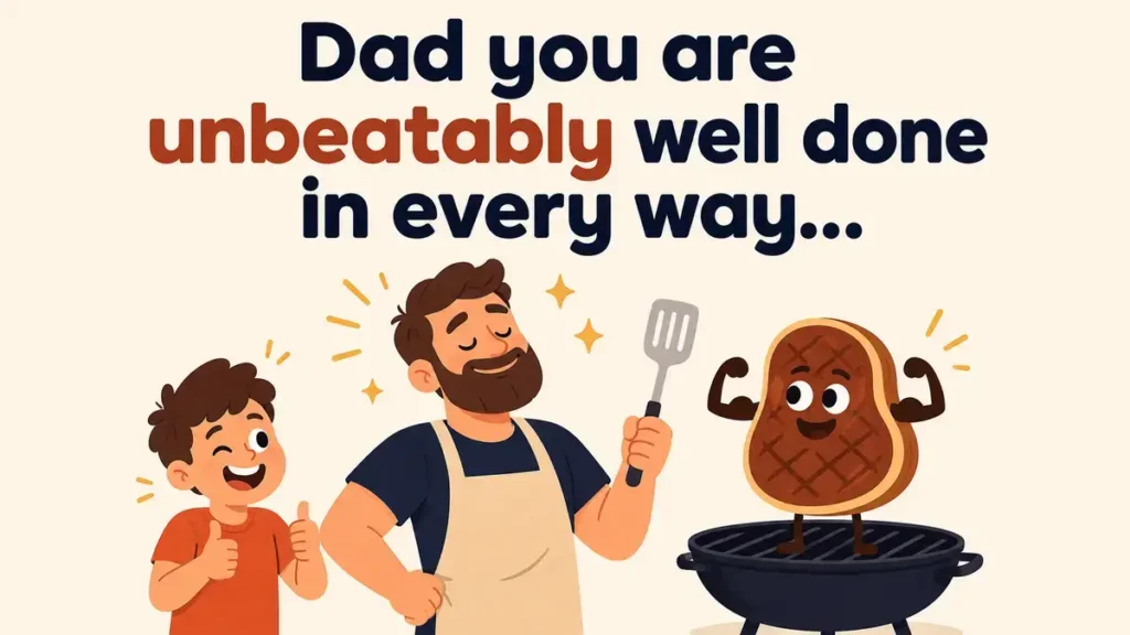 Dad you are unbeatably well done in every way.