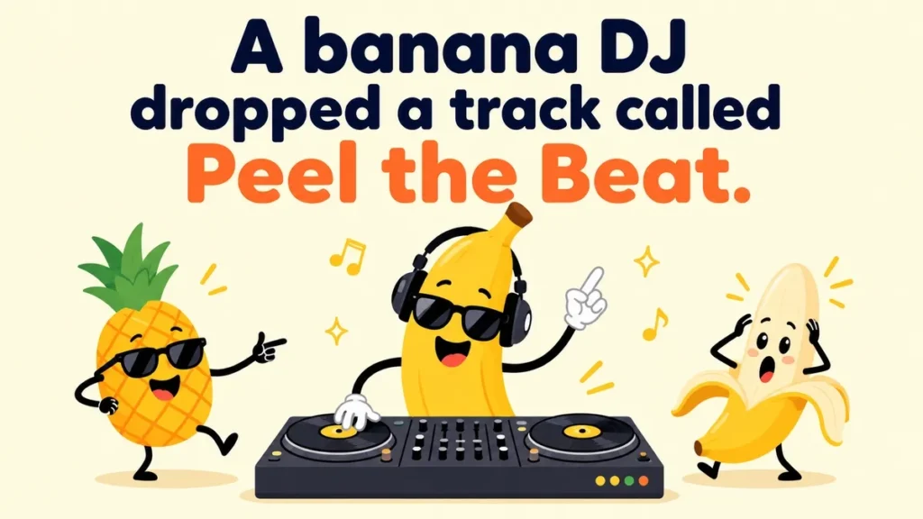 A banana DJ dropped a track called Peel the Beat.
