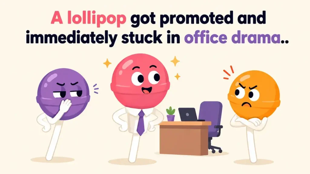 A lollipop got promoted because it always stuck to the plan.