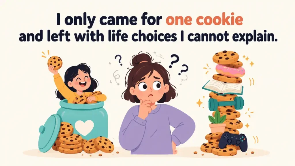 I only came for one cookie and left with life choices I cannot explain.