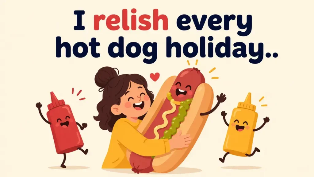 I relish every hot dog holiday.