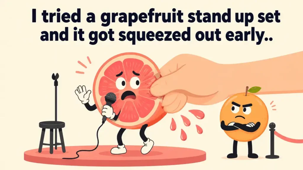I tried a grapefruit stand up set and it got squeezed out early.