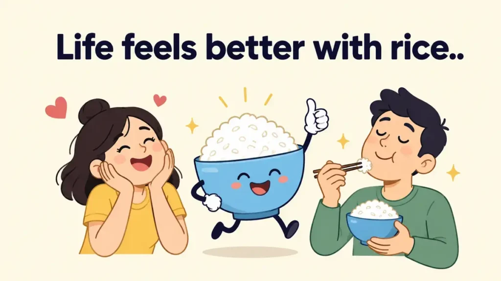 Life feels better with rice.