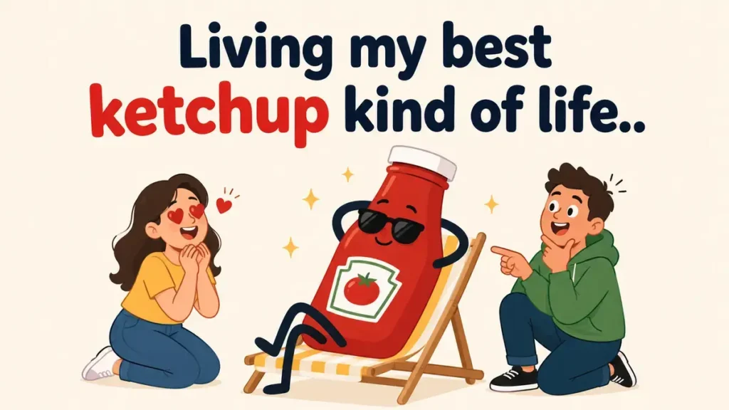 Living my best ketchup kind of life.