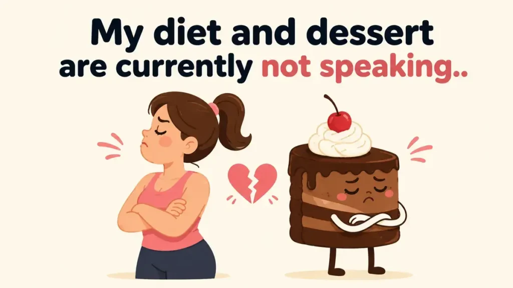 My diet and dessert are currently not speaking.