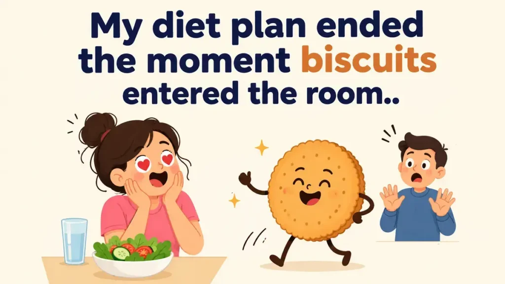 My diet plan ended the moment biscuits entered the room.