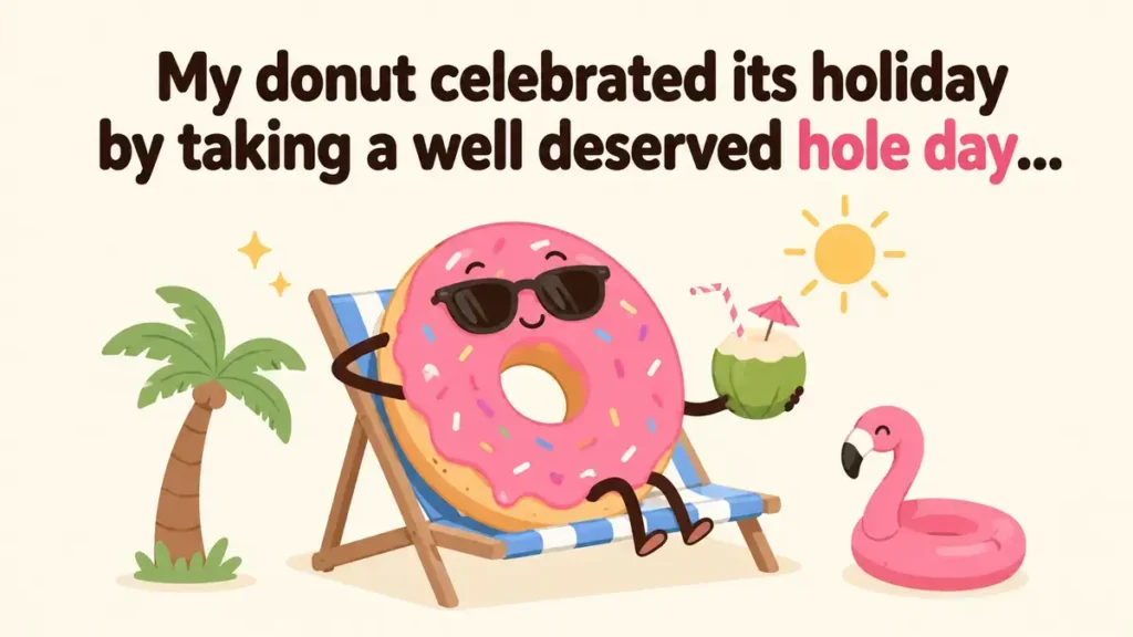 My donut celebrated its holiday by taking a well deserved hole day.