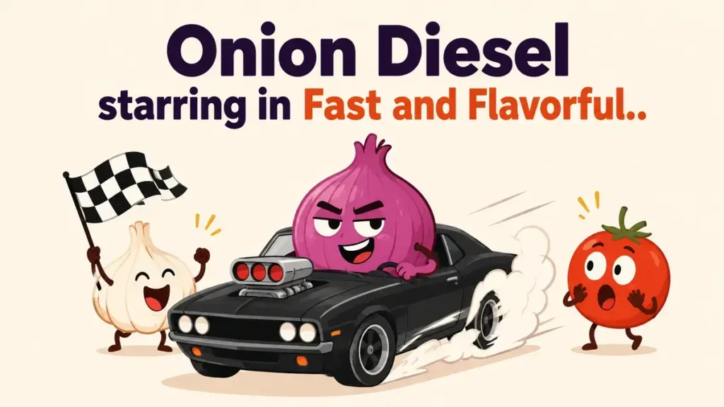 Onion Diesel starring in Fast and Flavorful.