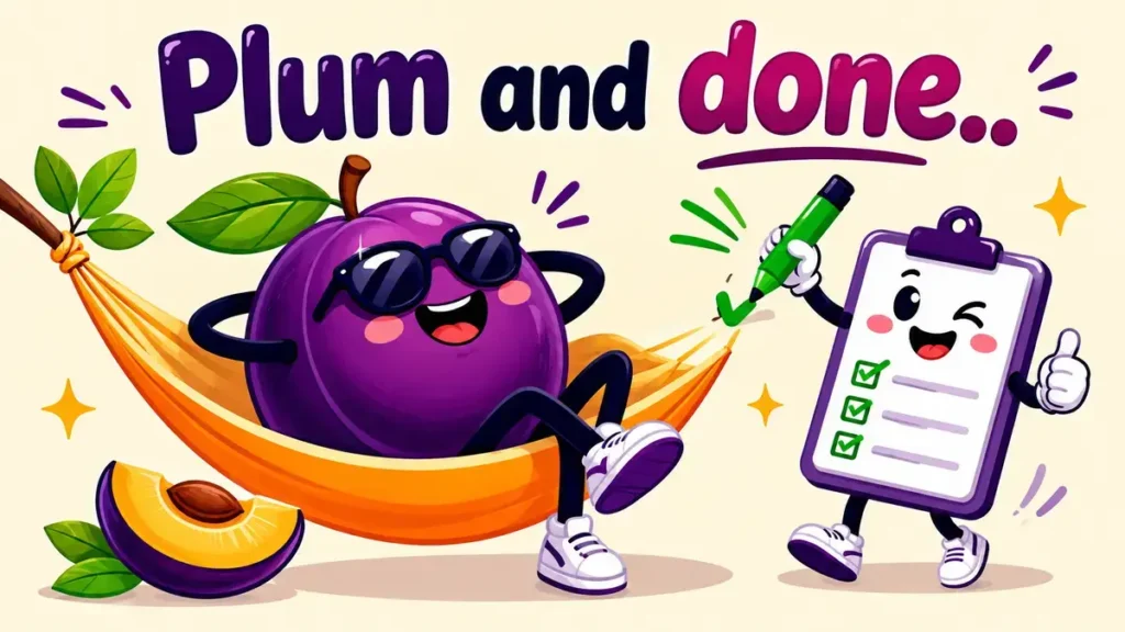 Plum and done.