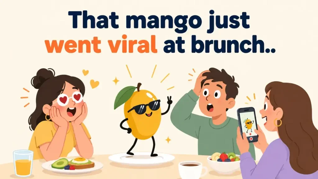 That mango just went viral at brunch.