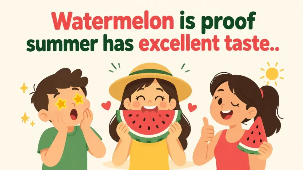 Watermelon is proof summer has excellent taste.