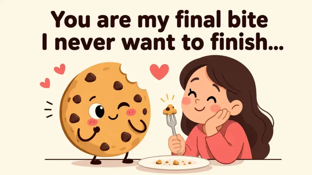 You are my final bite I never want to finish.